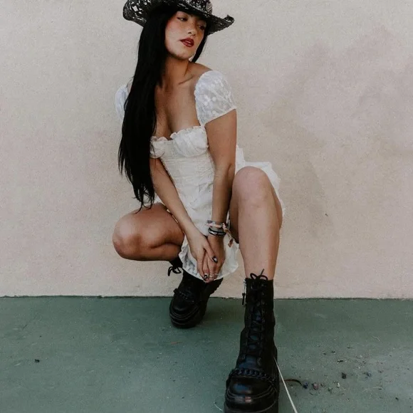 LEATHER PLATFORM BOOTS - Picture 2 of 14